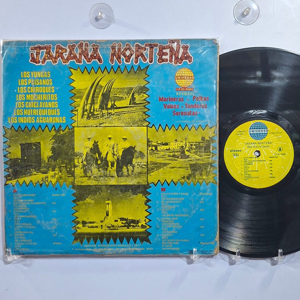lp Jarana Norteña Que Viva el Santo los yungas los paisanos los chiroques varios made peru 1980 vals criollo marinera folk