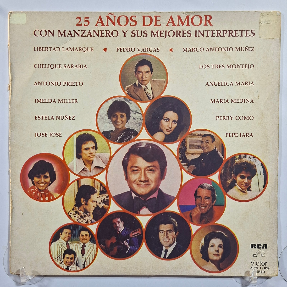 lp 25 Años de Amor con Manzanero y Sus Mejores Interpretes jose jose Pedro Vargas Marco Antonio Muñiz varios made peru 1981 latin pop
