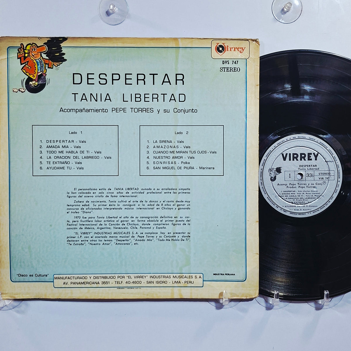 lp Tania Libertad Despertar made peru 1971 criollo folk