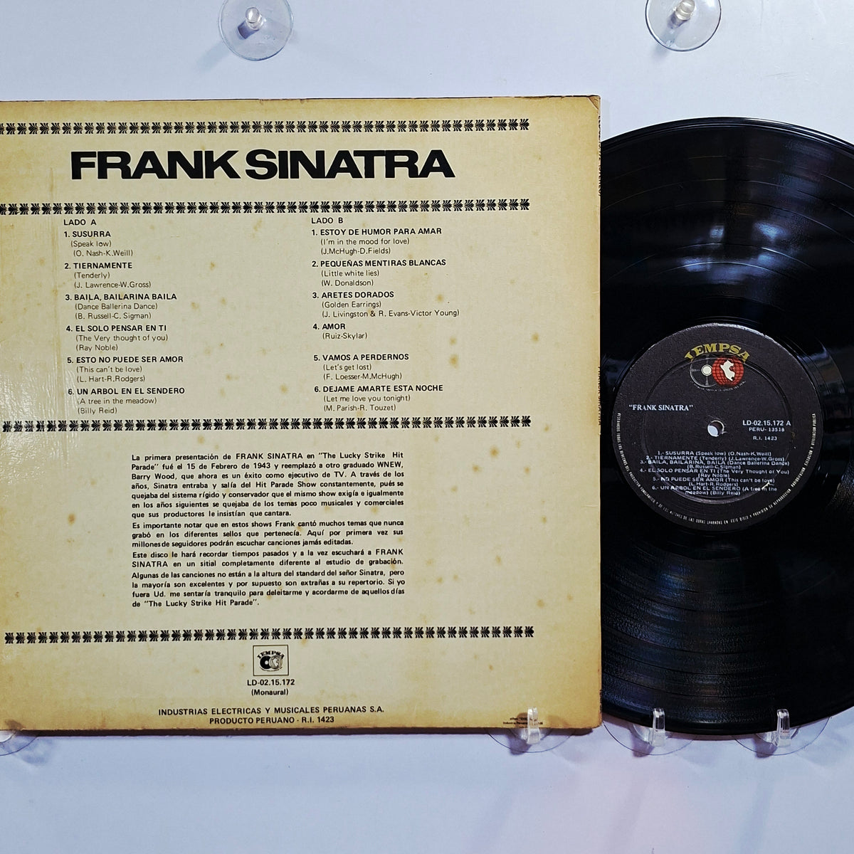 lp Frank Sinatra Frank Sinatra made peru 1980 big band jazz