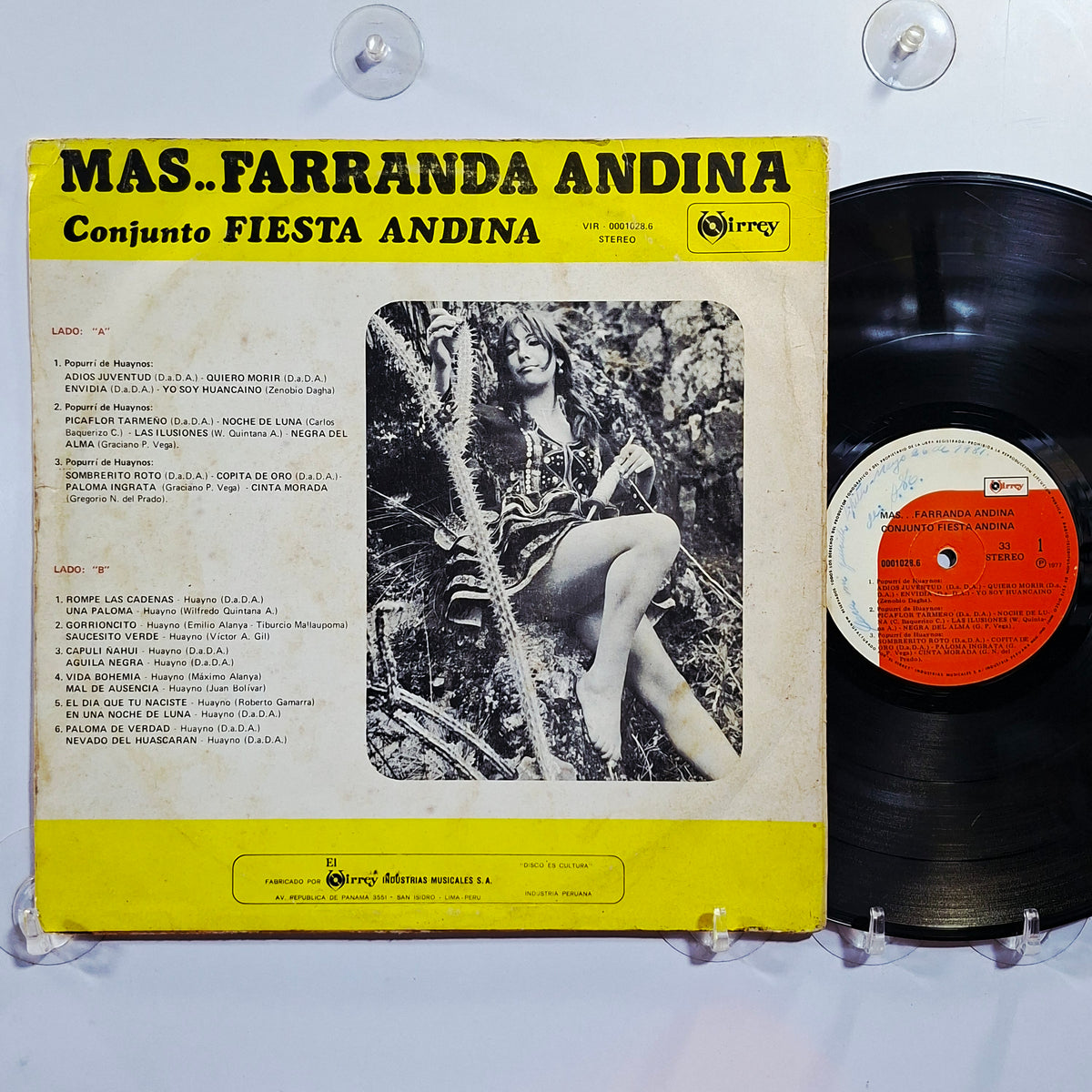 lp Conjunto Fiesta Andina Mas Farranda Andina made peru 1983 huayno folk