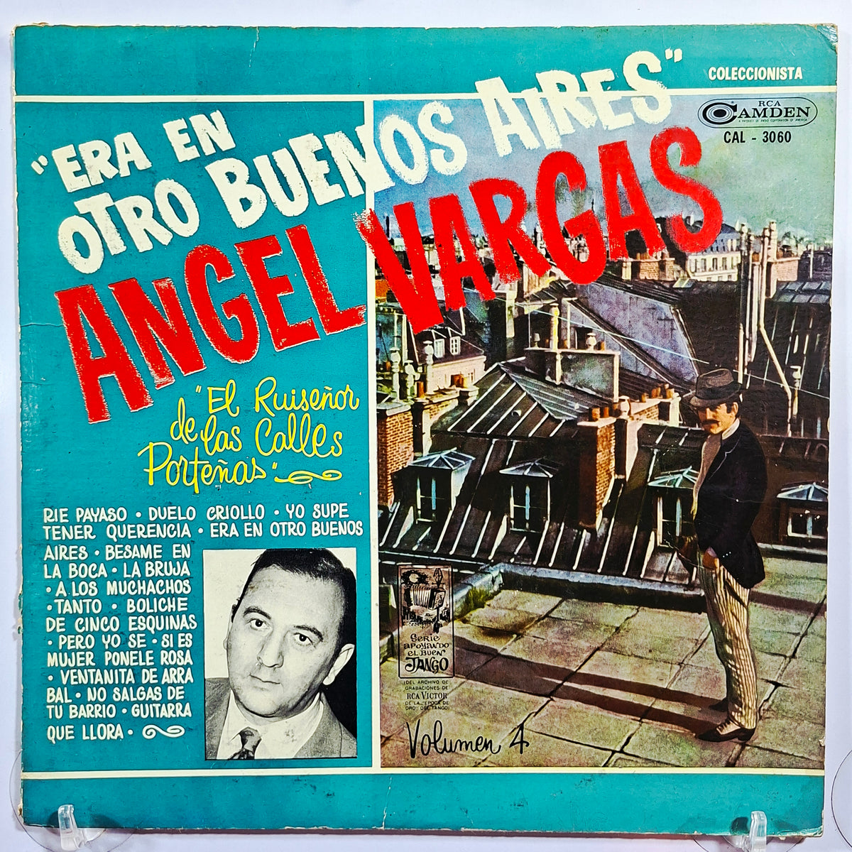 lp Angel Vargas El Ruiseñor De Las Calles Porteñas Volumen 4 Era En Otro Buenos Aires made Argentina 1967 tango folk
