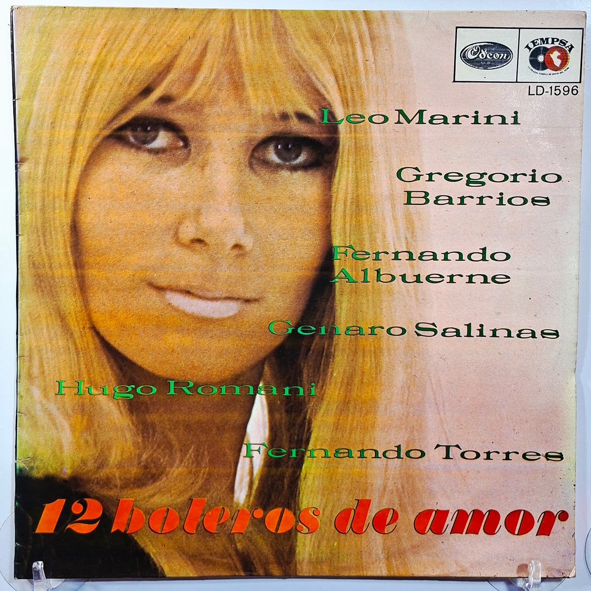 lp 12 Boleros de Amor leo marini gregorio barrios fernando albuerne varios made peru 1970 latin bolero