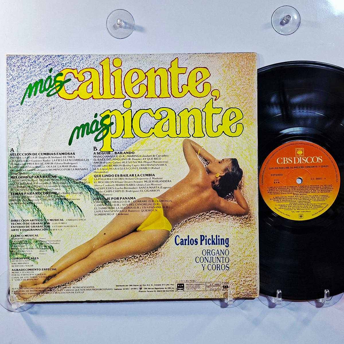 lp Carlos Pickling Mas Caliente Mas Picante made peru 1987 latin cumbia