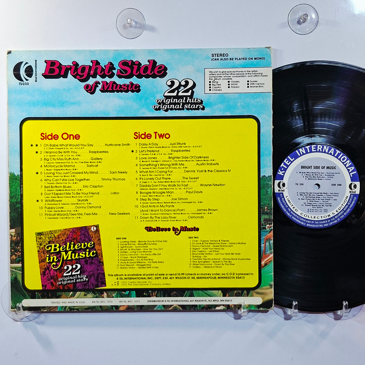 lp Bright Side Of Music Lobo Hurricane Smith James Brown Raspberries varios made usa 1973 pop rock