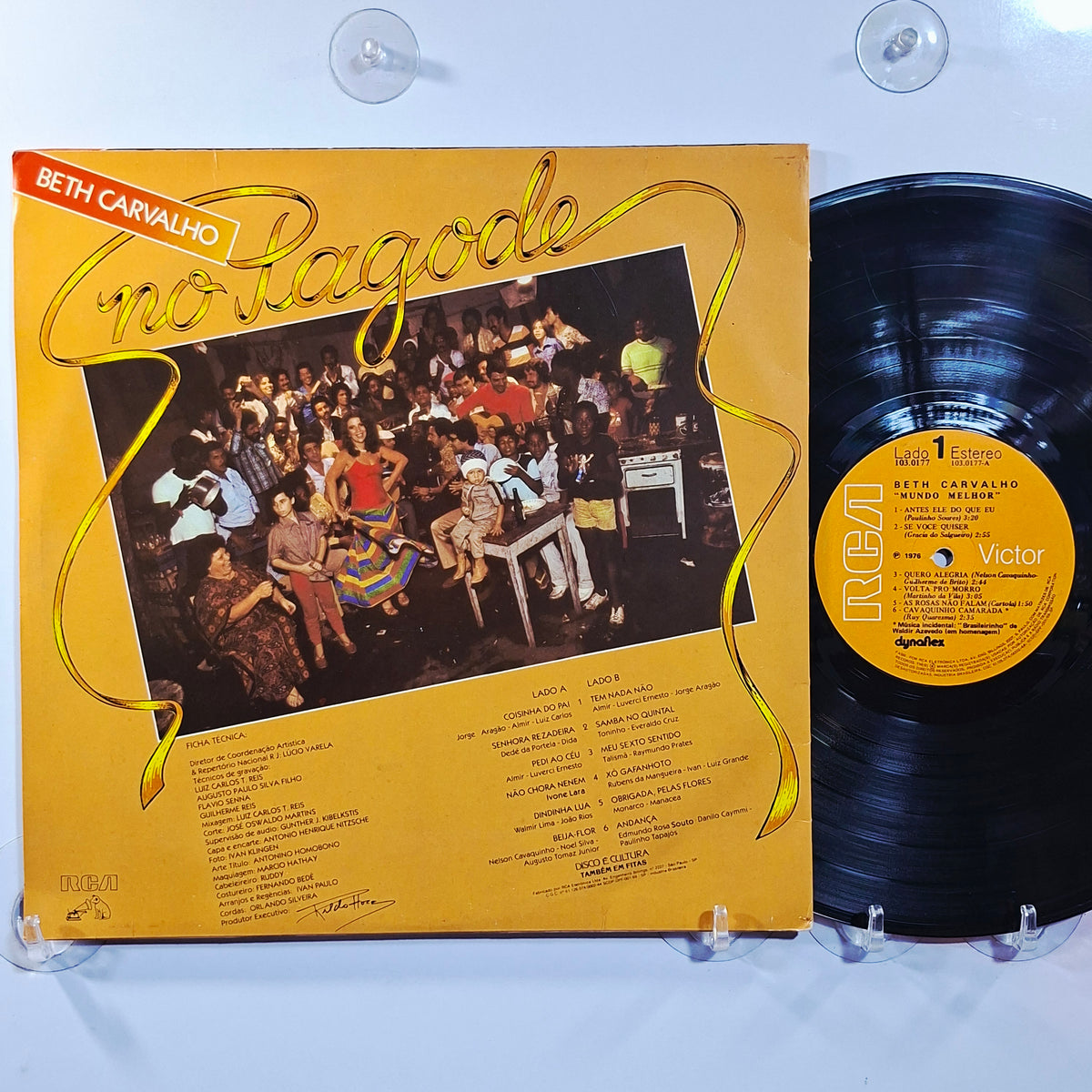 lp Beth Carvalho Mundo Melhor made brasil 1976 con insert latin samba