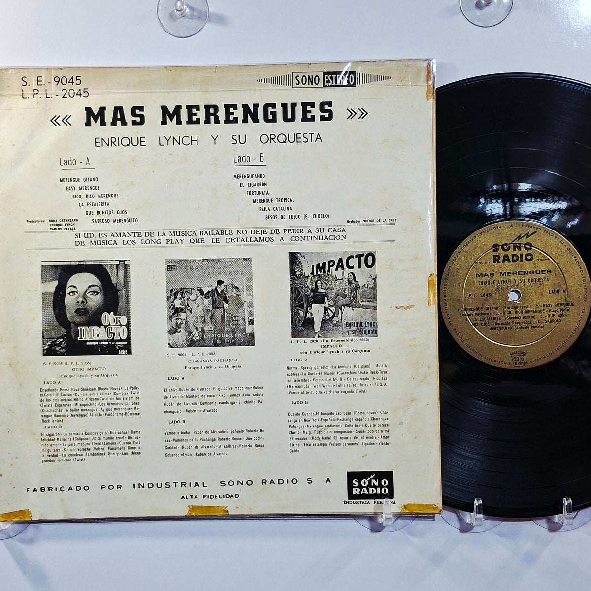 lp Enrique Lynch y su conjunto Mas merengues made peru 1963 latin merengue