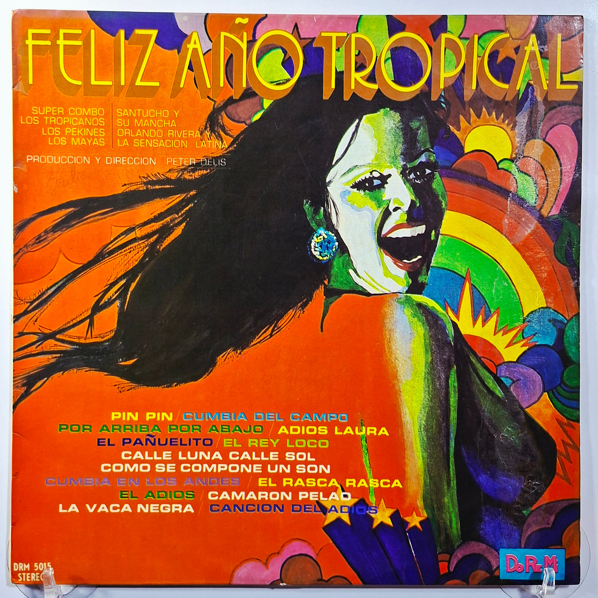 lp Feliz año tropical Super Combo Los Pekines Los Tropicanos varios made Peru 1973 latin cumbia