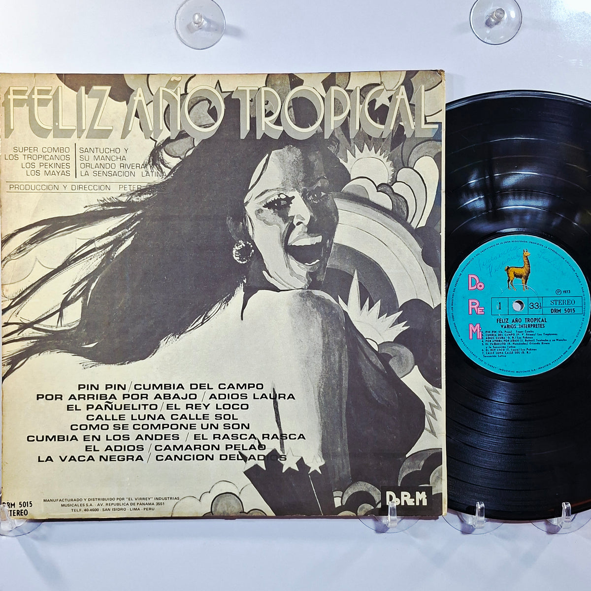 lp Feliz año tropical Super Combo Los Pekines Los Tropicanos varios made Peru 1973 latin cumbia