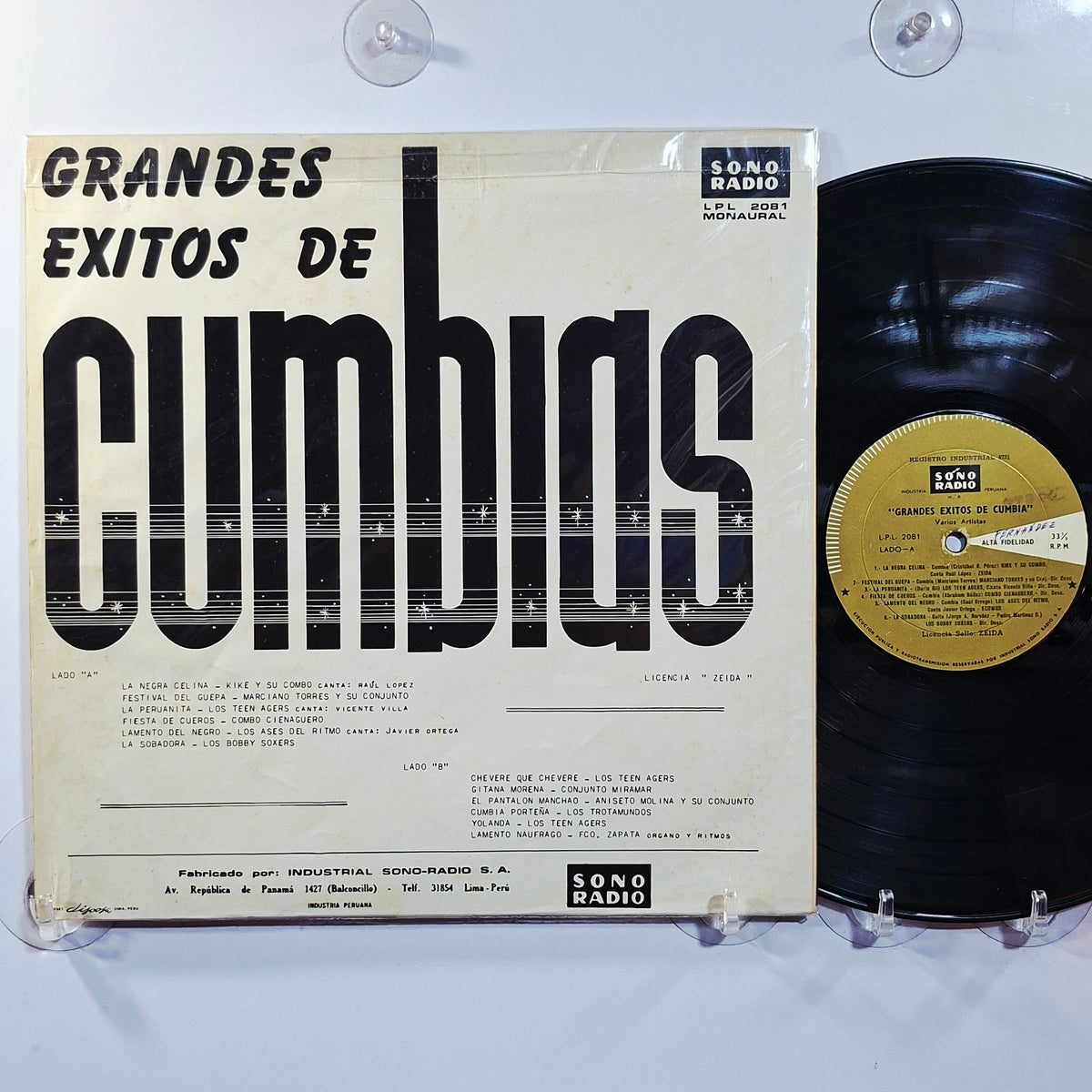 lp Grandes Exitos de Cumbia Kike Y Su Combo Marciano Torres Y Su Conjunto Conjunto Miramar Los Trotamundos varios made peru 1965 latin cumbia