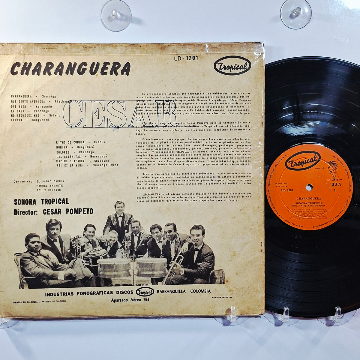 lp Sonora Tropical Charanguera made colombia 1967 latin cumbia