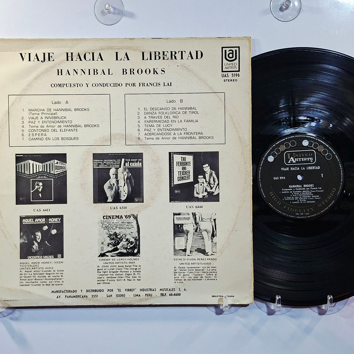 lp Hannibal Brooks Viaje Hacia La Libertad francis lai made peru 1969 soundtrack