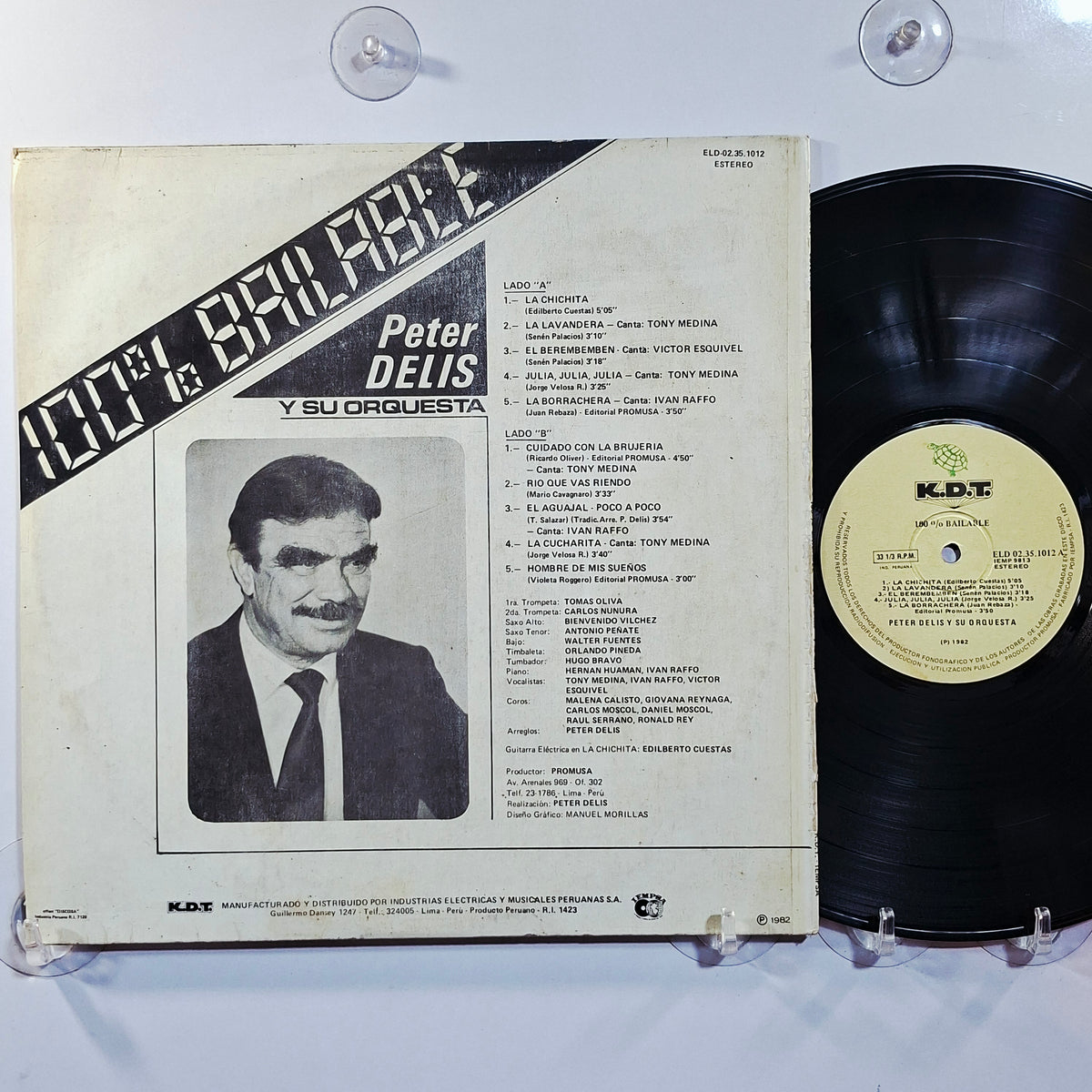 lp Peter Delis Y Su Orquesta 100% Bailable made peru 1982 latin cumbia