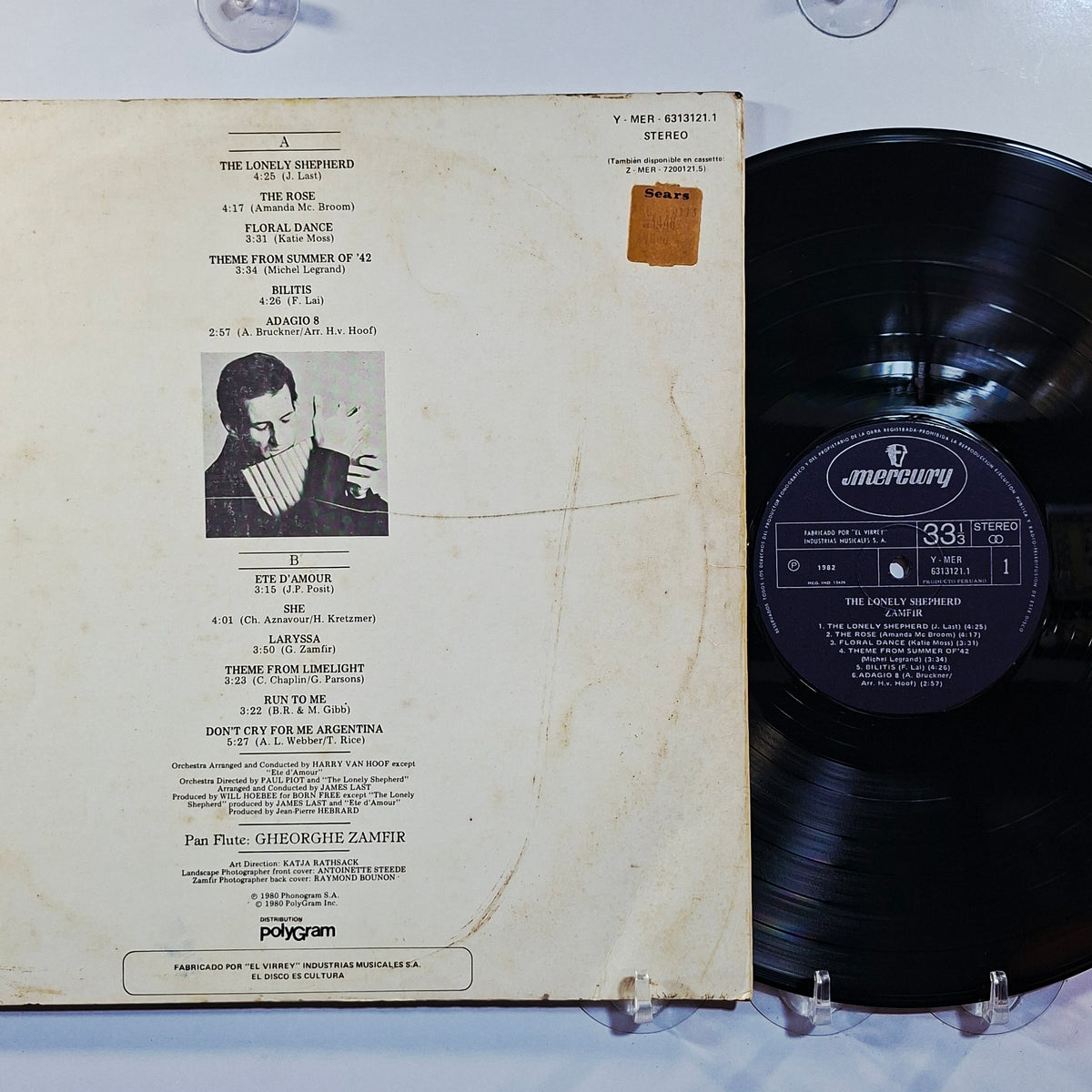 lp zamfir the lonely shepherd made peru 1982 instrumental