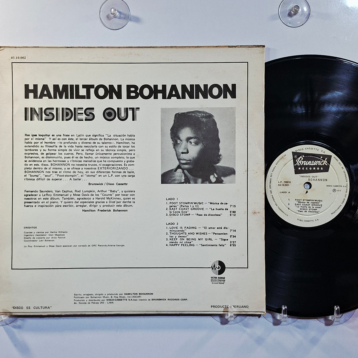 lp Hamilton Bohannon Insides Out made peru 1975 funk soul disco