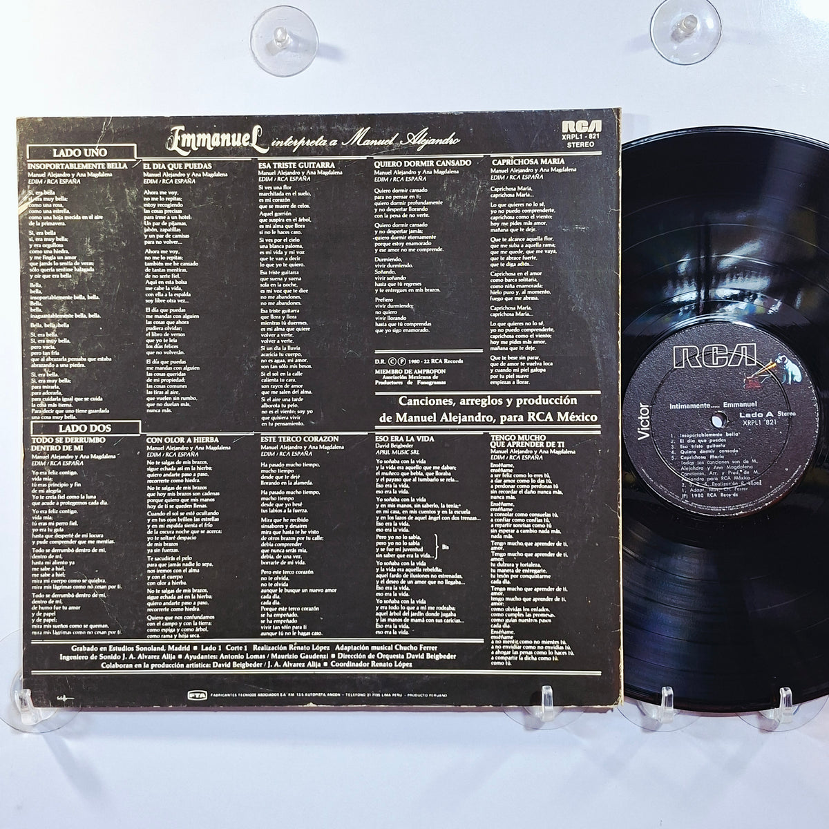 lp Emmanuel intimamente made peru 1980 latin pop