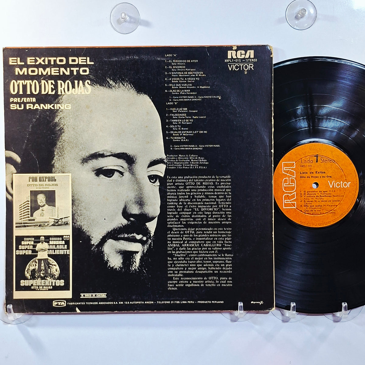 lp Otto De Rojas Y Su Orquesta Lista de Exitos made peru 1976 salsa latin