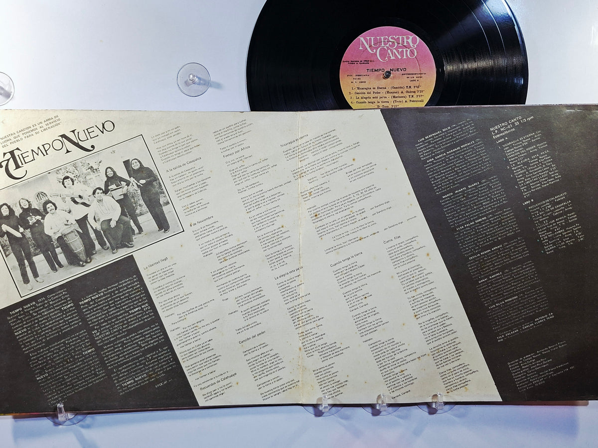 lp tiempo nuevo tiempo nuevo made peru 1980 gatefold nueva cancion latin folk