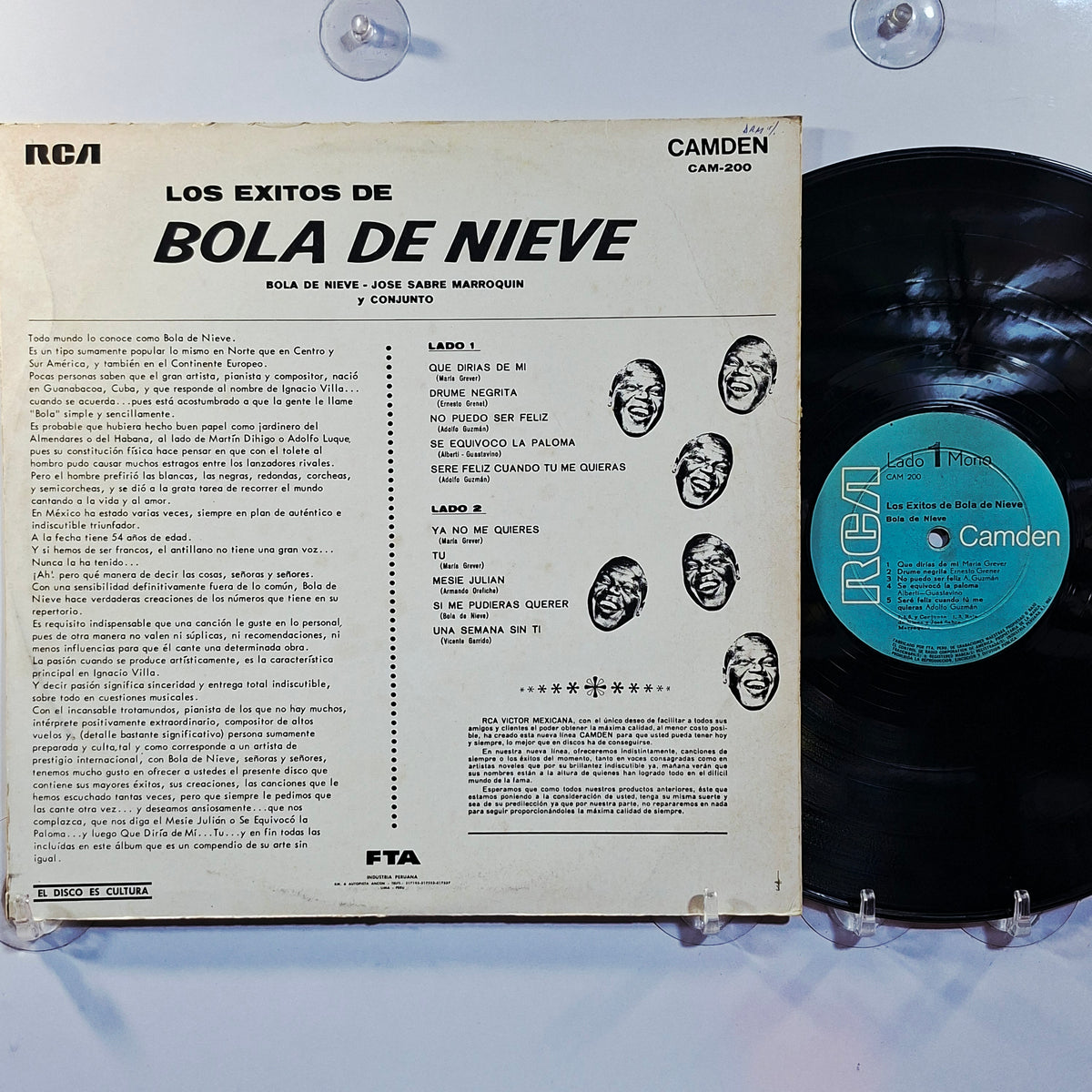 lp Bola de Nieve Los Exitos de Bola de Nieve made peru 1970 cubano tropical latin