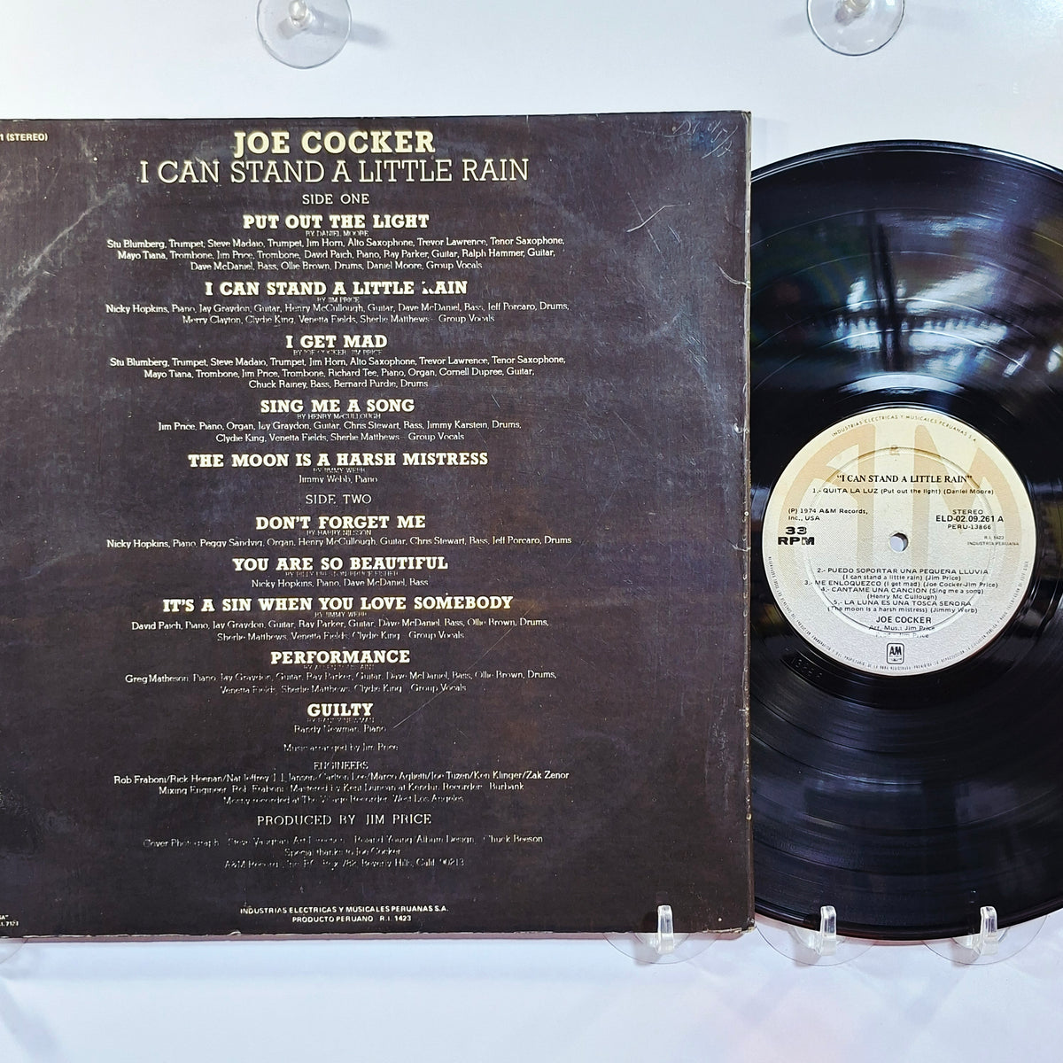 lp Joe Cocker I Can Stand A Little Rain made peru 1974 pop rock