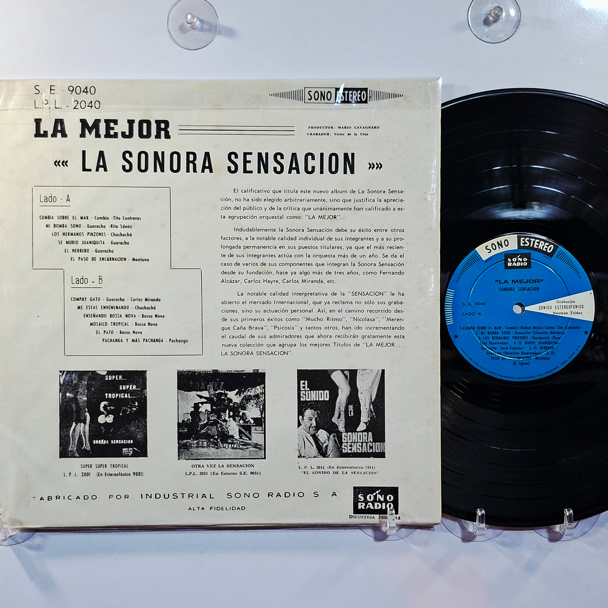lp la Sonora Sensacion La Mejor made peru 1969 latin cumbia