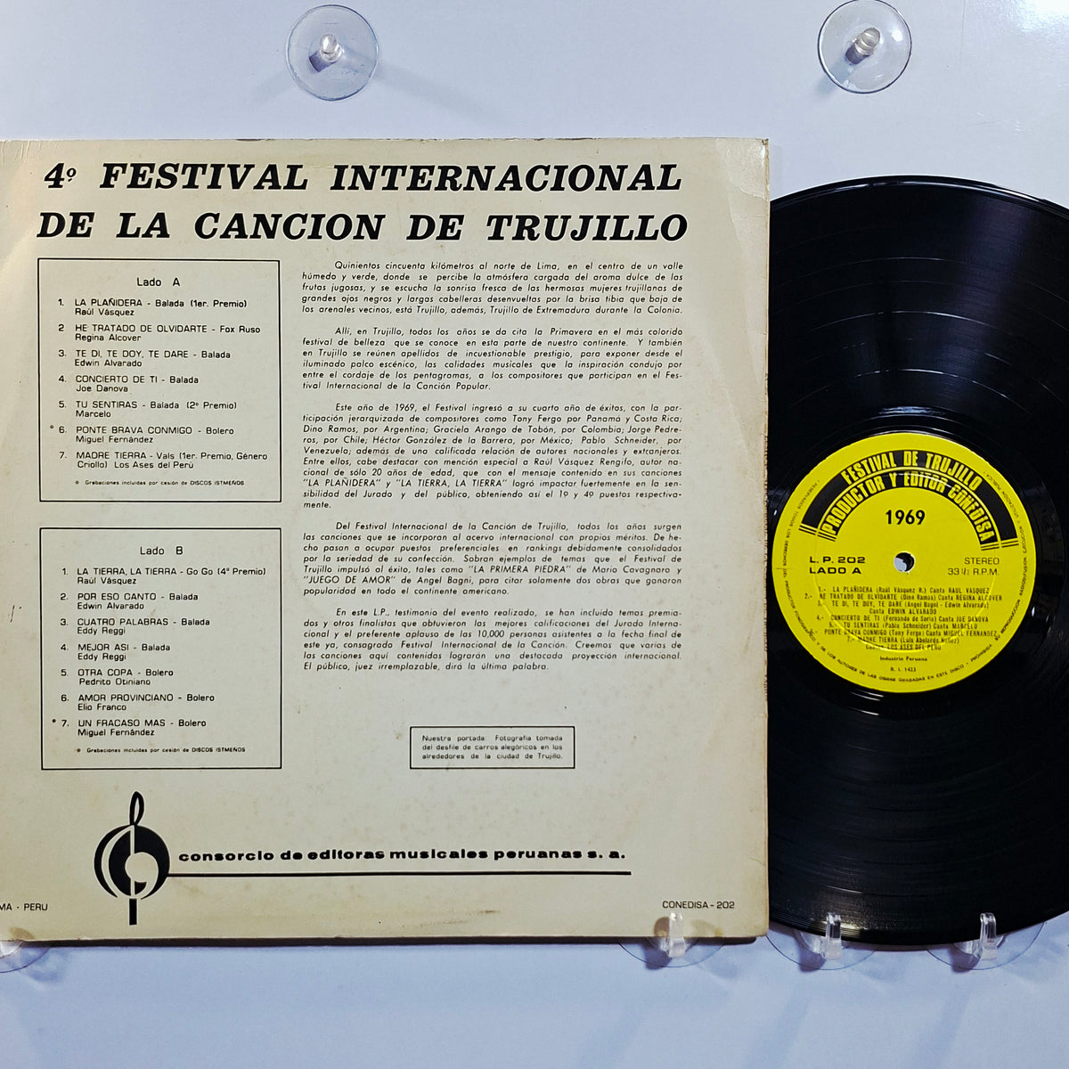 lp Festival Internacional De La Cancion Trujillo 69 Joe Danova Pedrito Otiniano Raul Vasquez varios made peru 1969 latin rock gogo