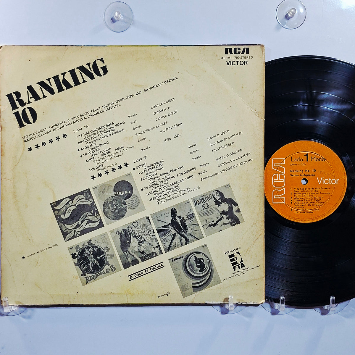 lp Ranking 10 Los Iracundos Camilo Sesto Jose Jose varios made peru 1973 latin pop