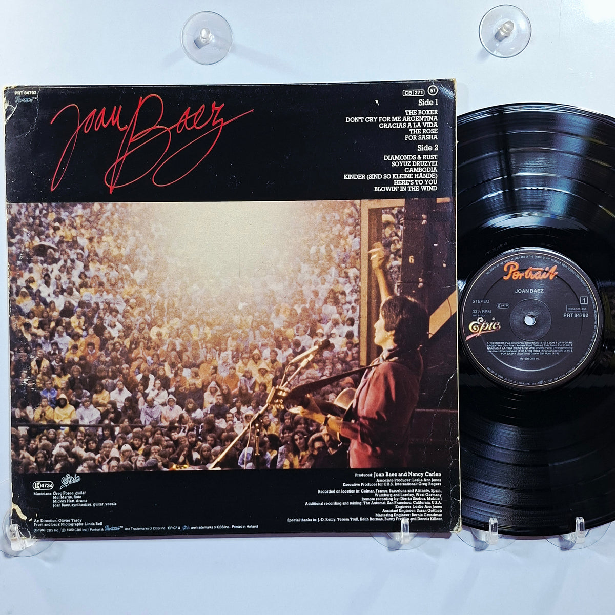 lp Joan Baez Europa Tournee made holanda 1980 blues rock