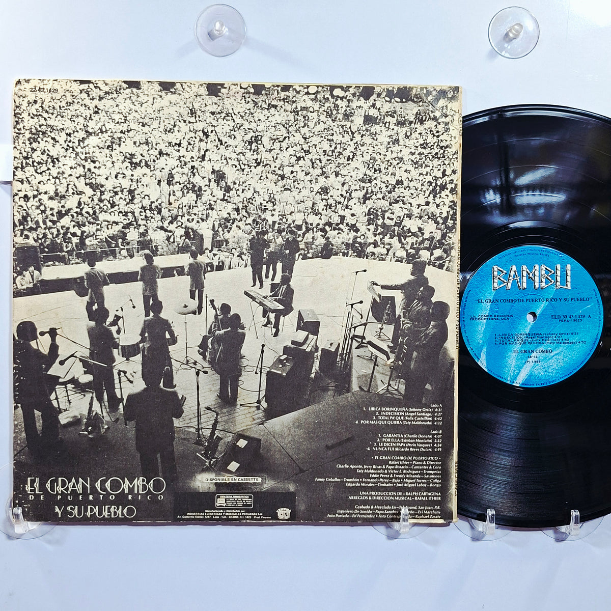 lp El Gran Combo El Gran Combo De Puerto Rico Y Su Pueblo made peru 1986 salsa