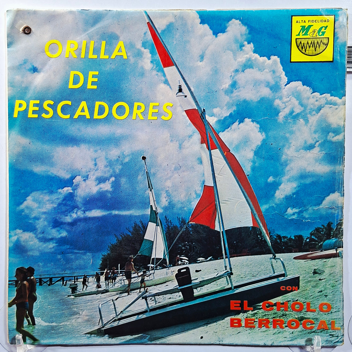 lp El Cholo Berrocal Orilla de Pescadores made peru 1958 criollo folk