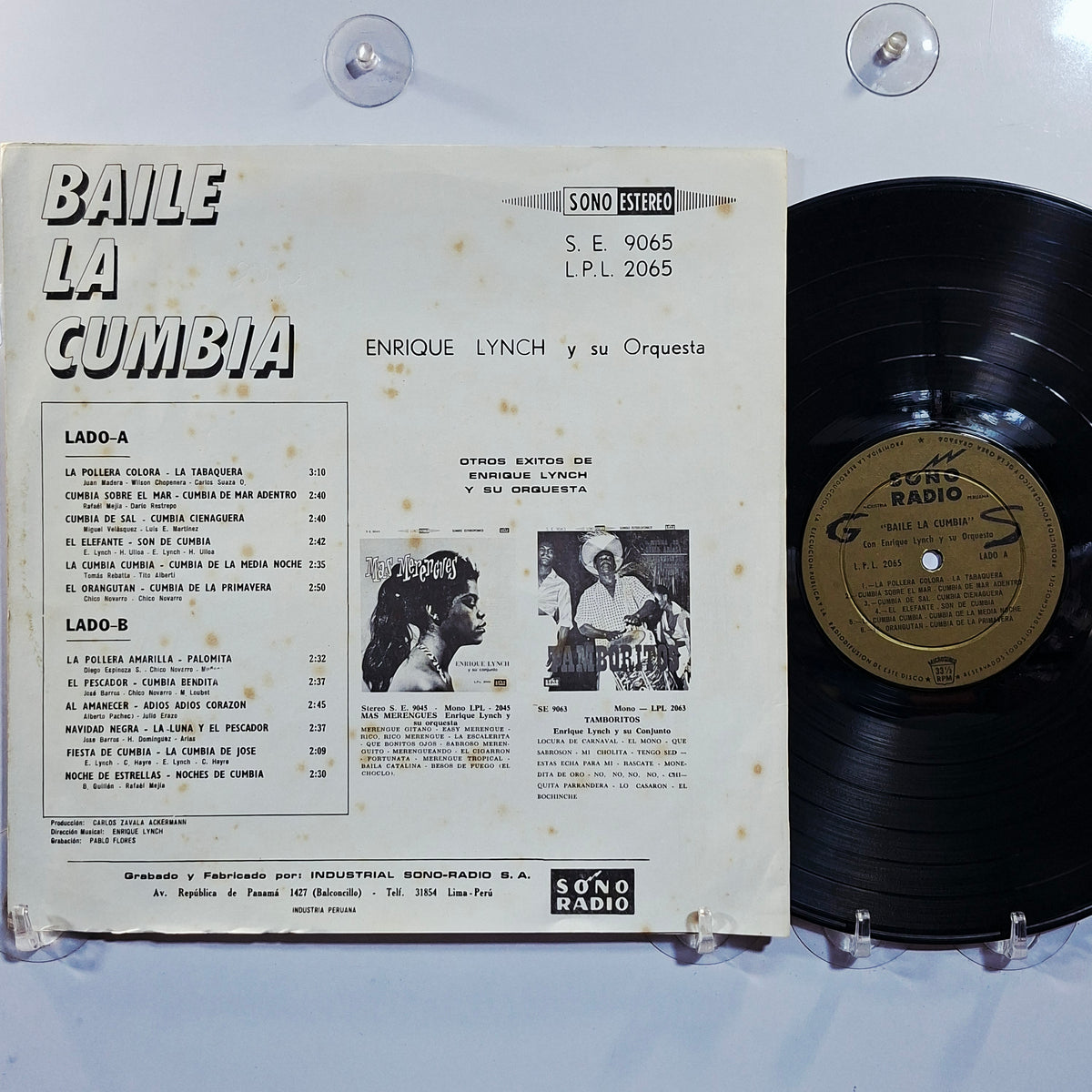 lp Enrique Lynch Y Su Orquesta Baile La Cumbia made peru 1970 latin cumbia