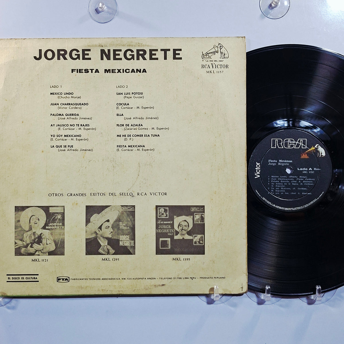 lp Jorge Negrete Fiesta Mexicana made peru 1959 folk