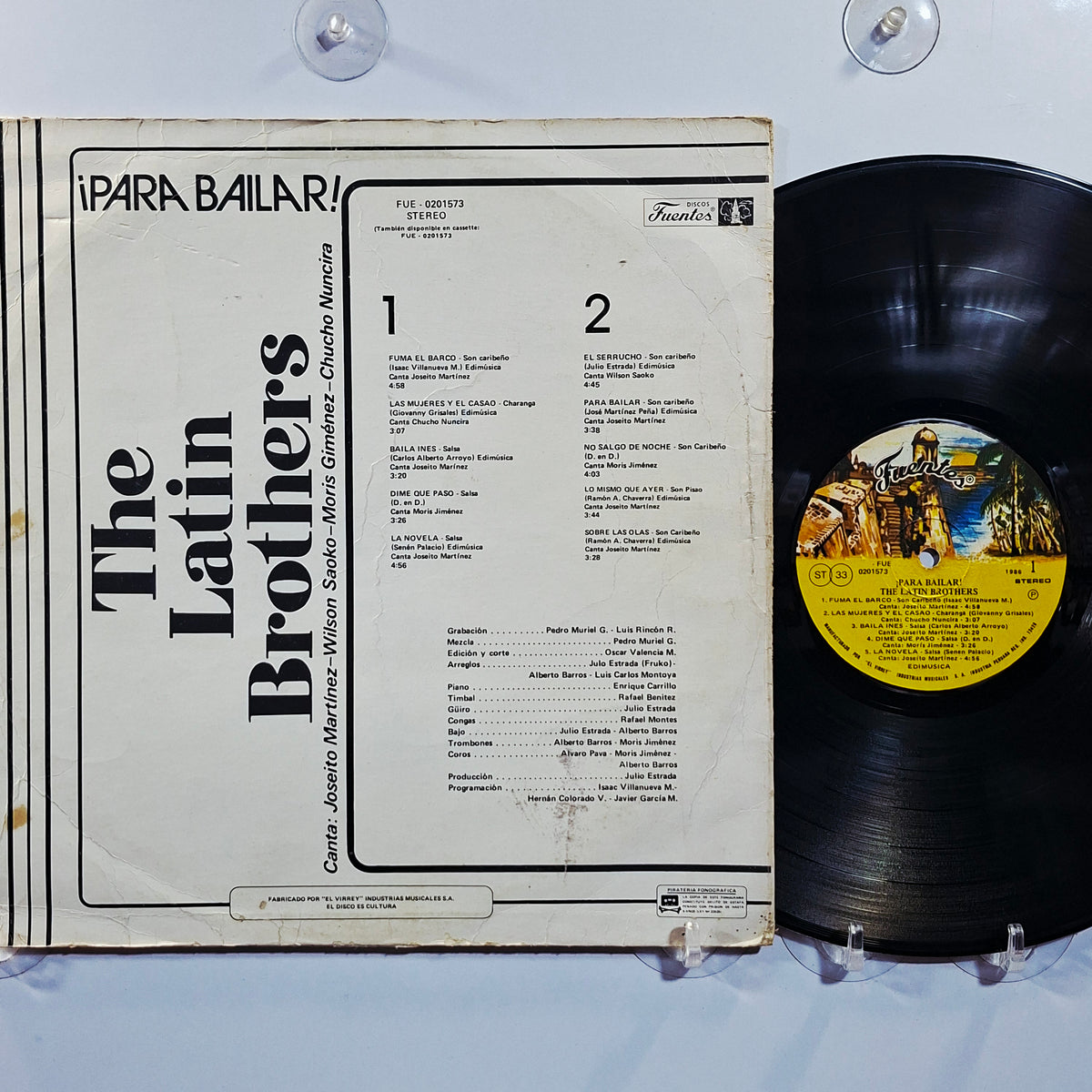 lp The Latin Brothers Para Bailar made peru 1986 latin salsa