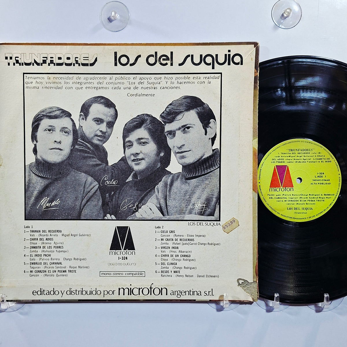 lp Los Del Suquia Triunfadores made argentina 1972 latin folk