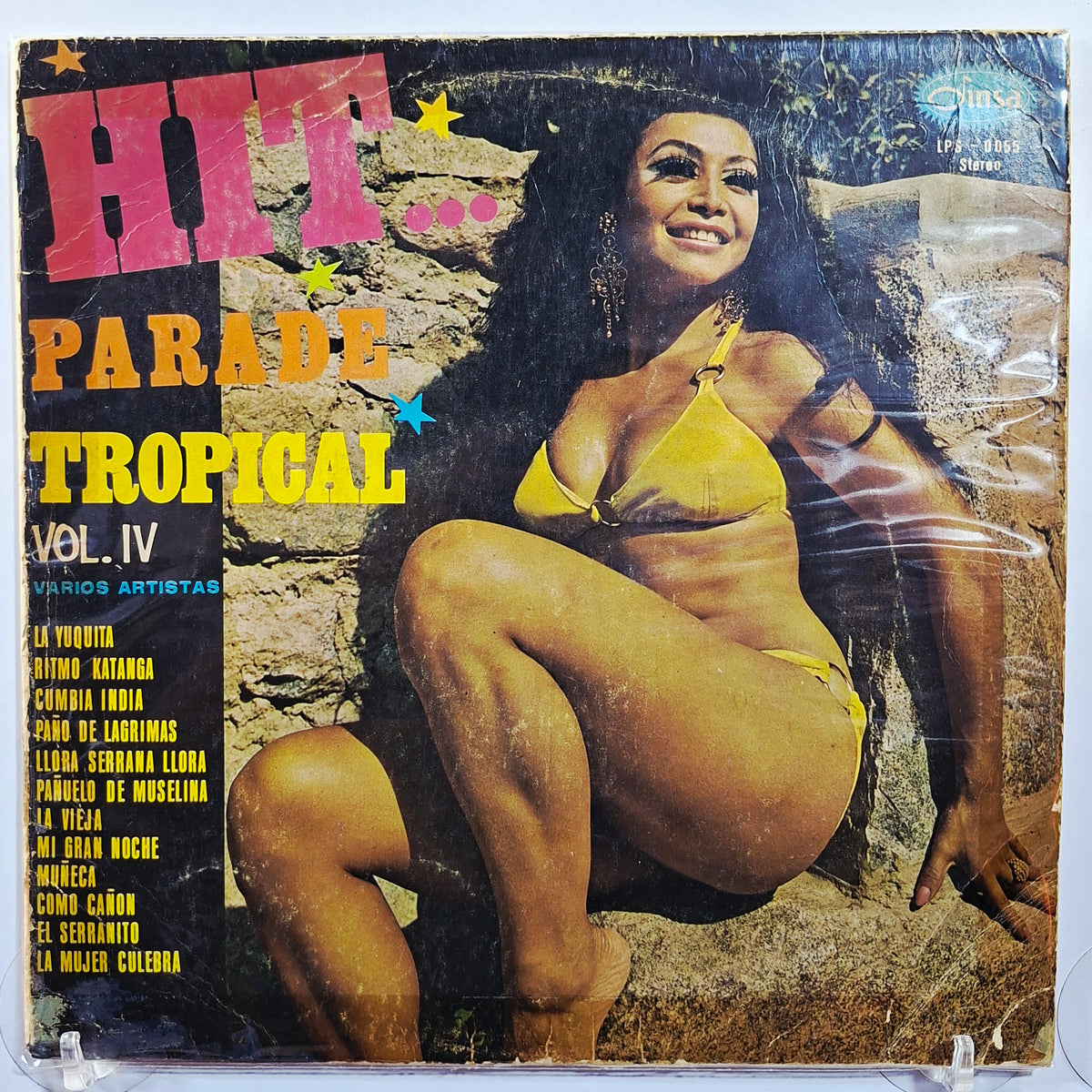 lp Hit Parade Tropical Vol 4 Popy Y Sus Pirañas Los Orientales Los Gatos Locos varios made peru 1972 latin salsa cumbia