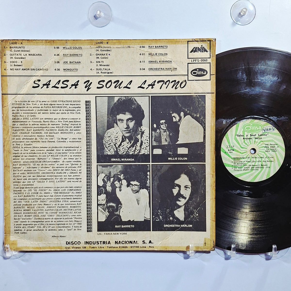lp Salsa Y Soul Latino Willie Colon Ray Barretto Orchestra Harlow varios made peru 1972 vinyl color salsa