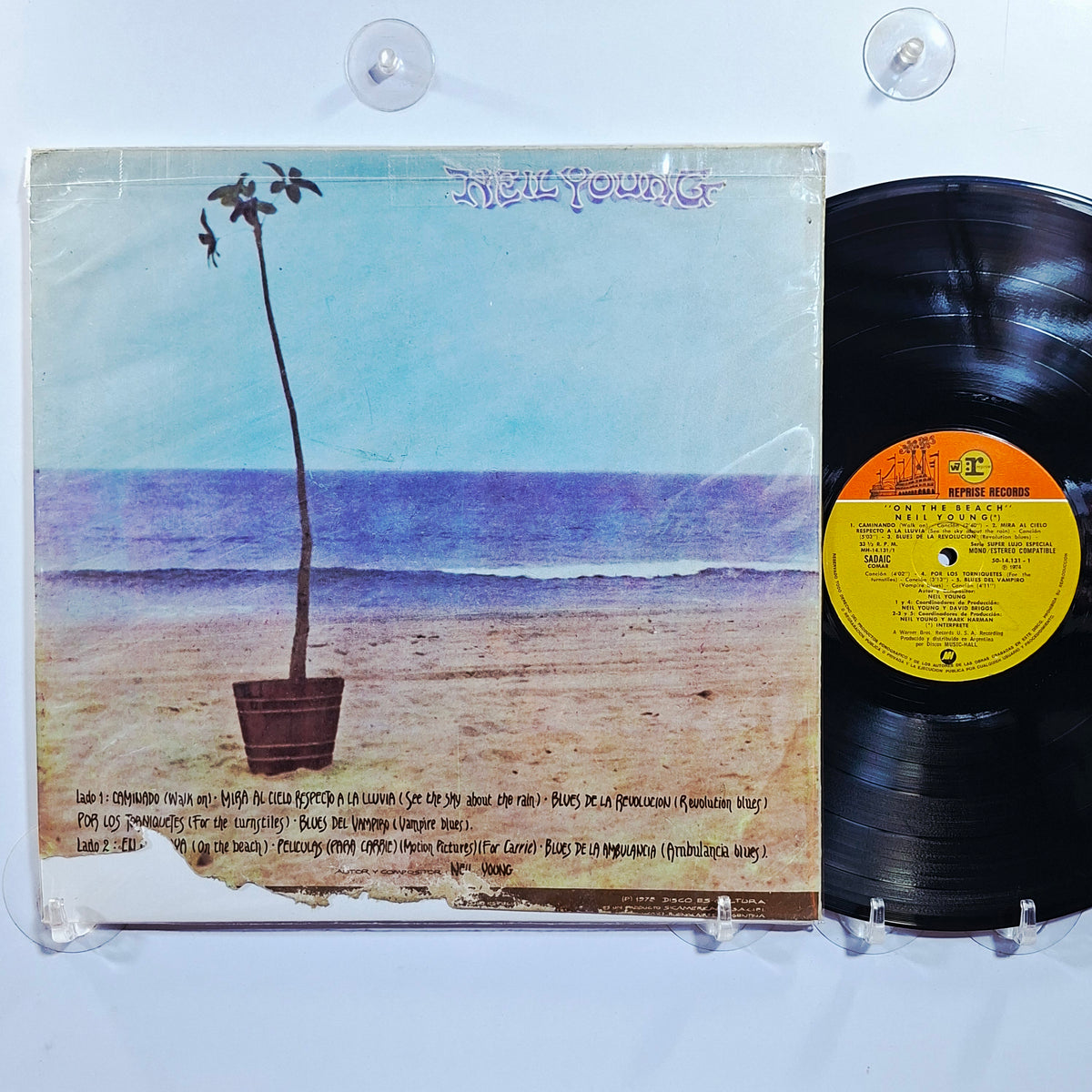 lp Neil Young On The Beach made argentina 1975 rock