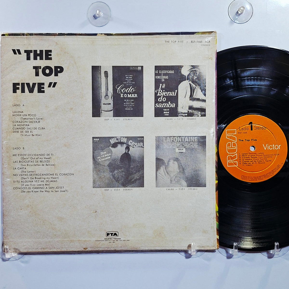 lp The Top Five dont go brealing my heary the letter it must be him varios made peru 1980 instrumental