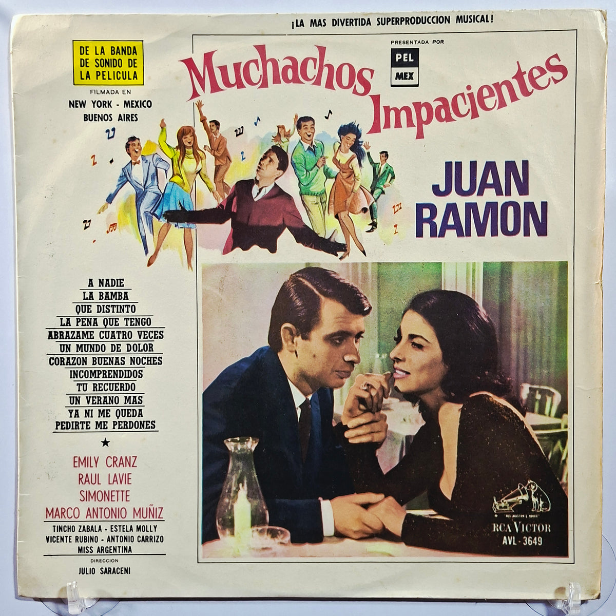 lp Muchachos Impacientes marco antonio muñiz juan ramon simonette varios made peru 1966 soundtrack