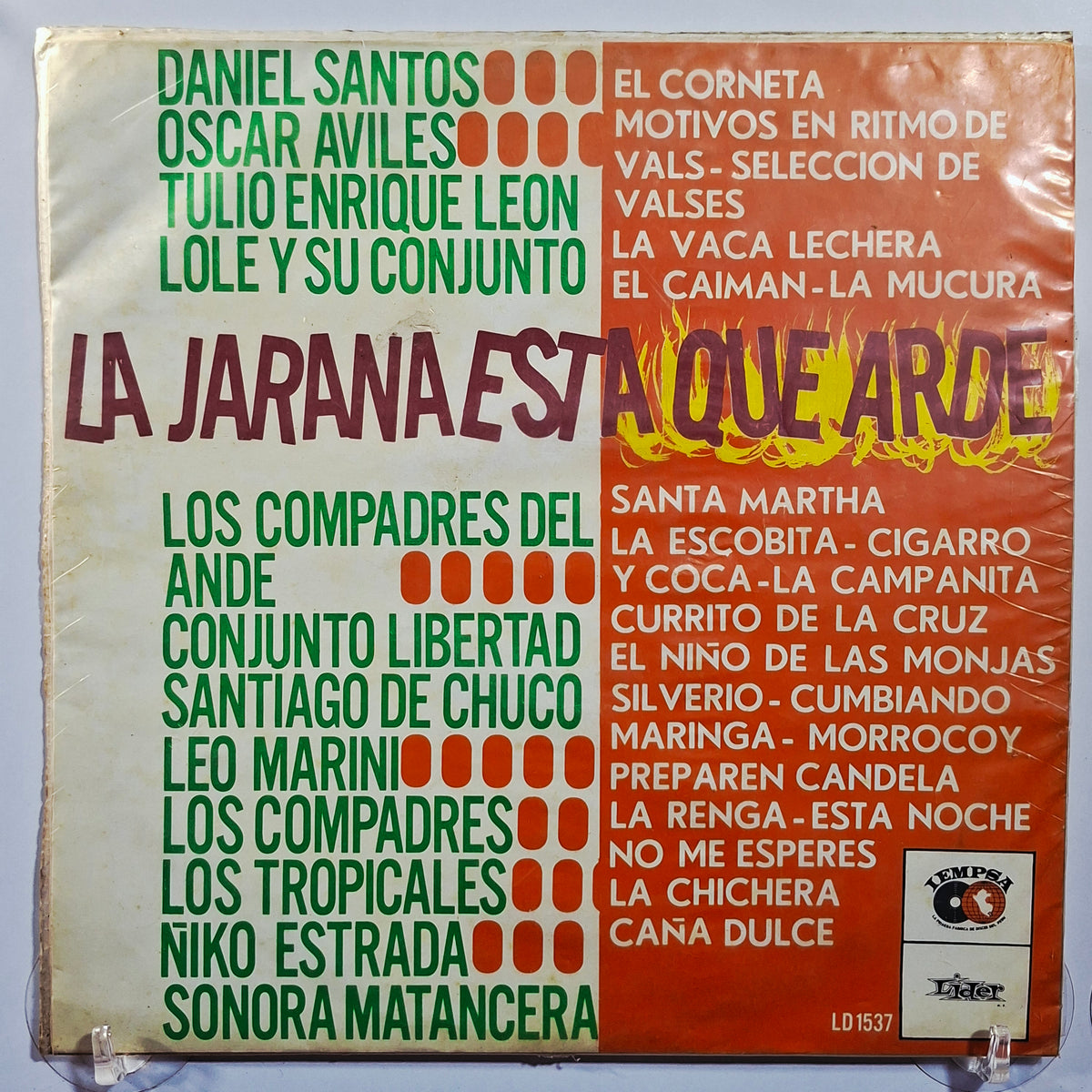 lp La Jarana Esta Que Arde Lole Y Su Conjunto Ñiko Estrada Tulio Enrique Leon varios made peru 1971 latin cumbia