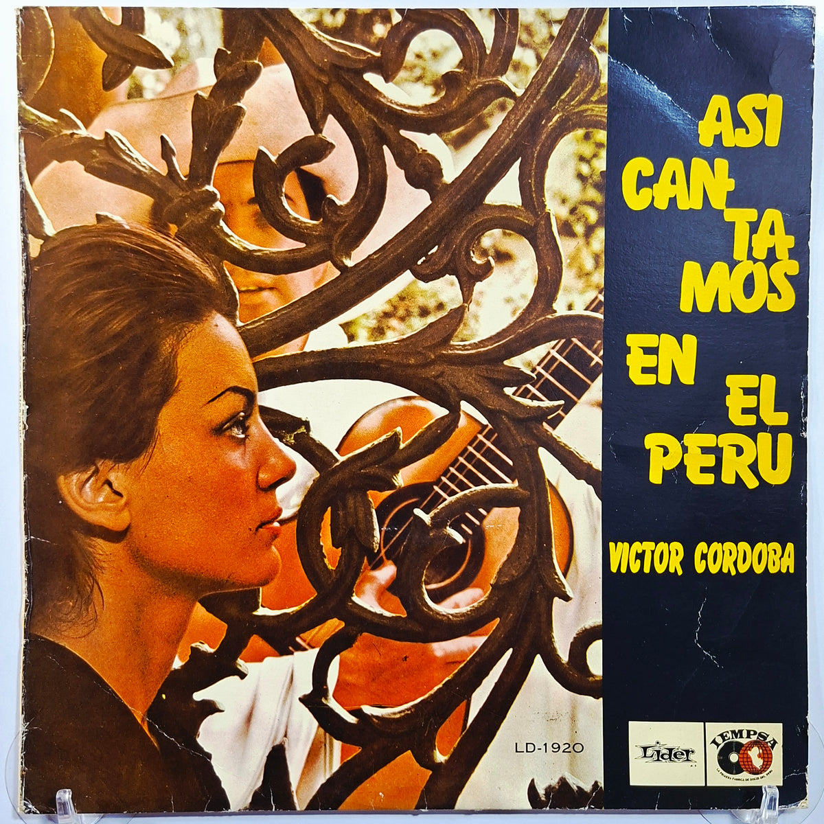 lp Asi Cantamos en el Peru Victor Cordova su Organo y Guitarra made peru 1980 criollo folk