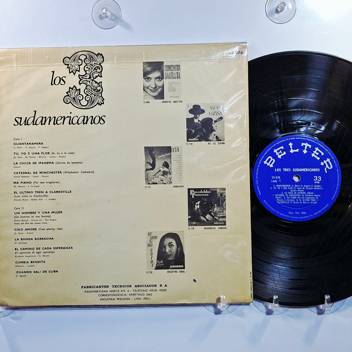 lp Los Tres Sudamericanos Los Tres Sudamericanos made peru 1974 latin pop