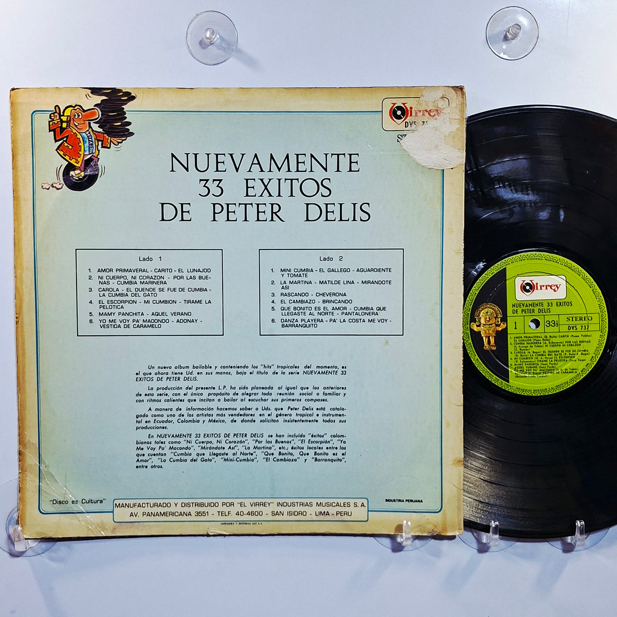 lp Peter Delis Nuevamente los 33 de Peter Delis made peru 1980 latin cumbia