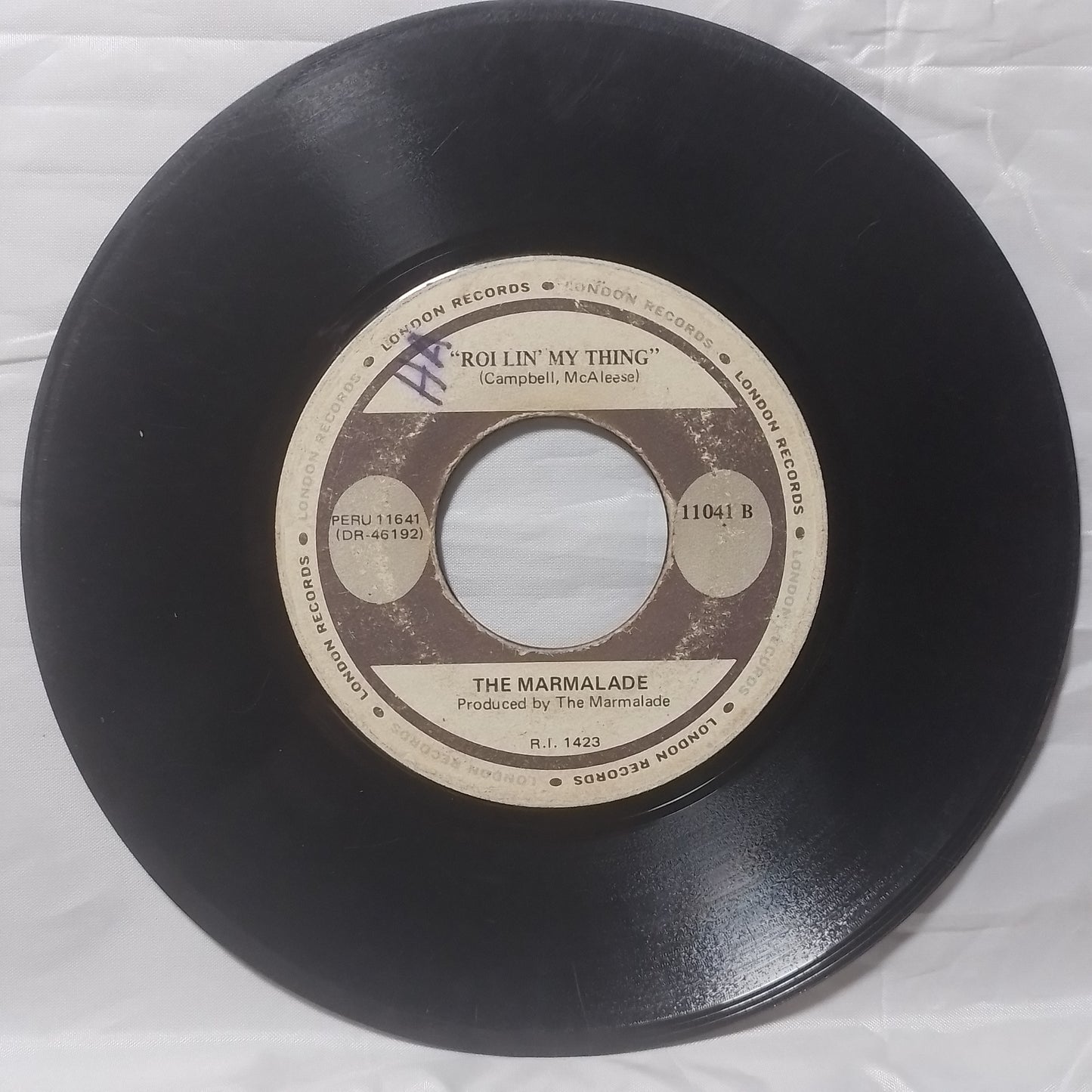 single 7" The Marmalade Reflections Of My Life / Rollin' My Thing made peru rock