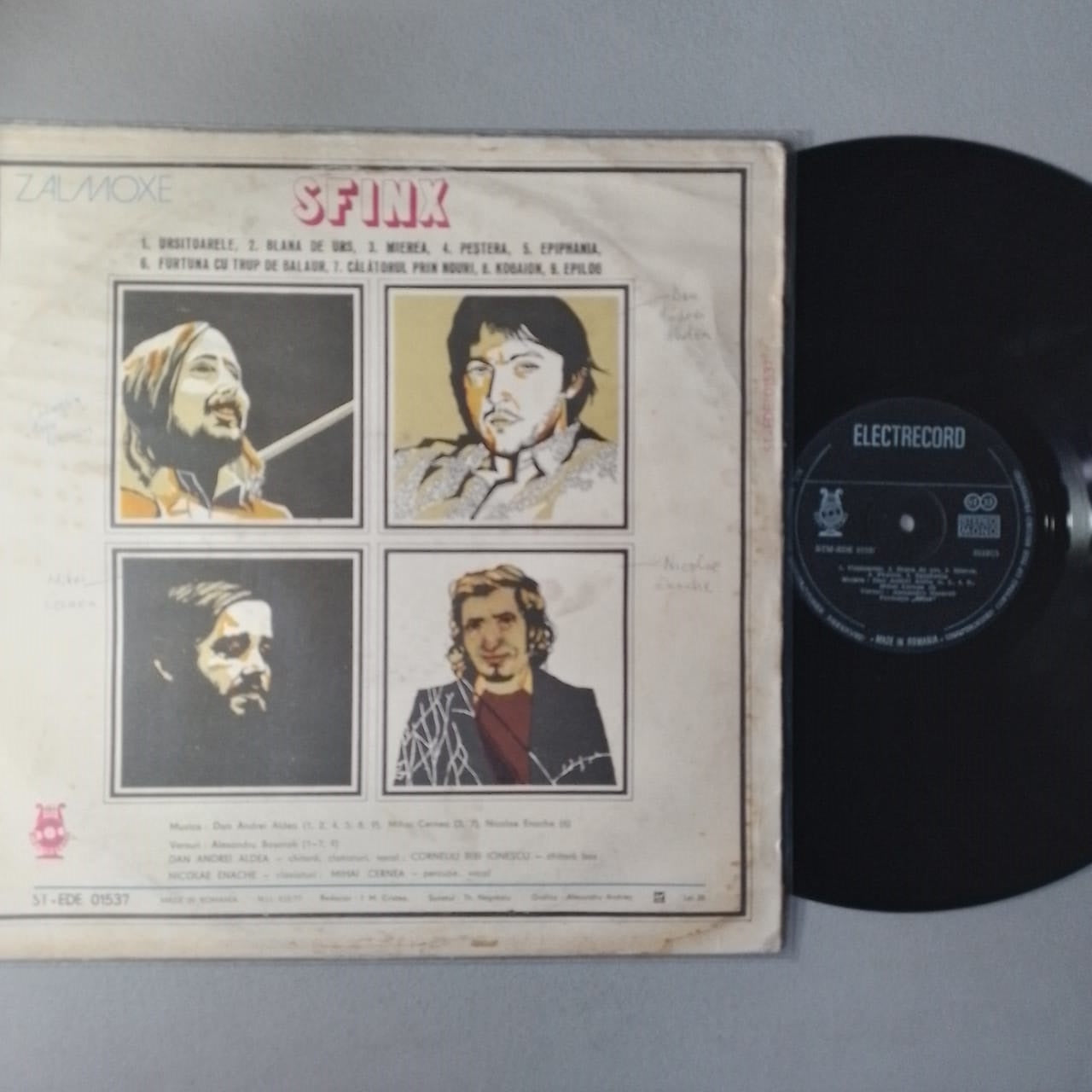 lp Sfinx Zalmoxe made rumania 1979 rock psycodelico