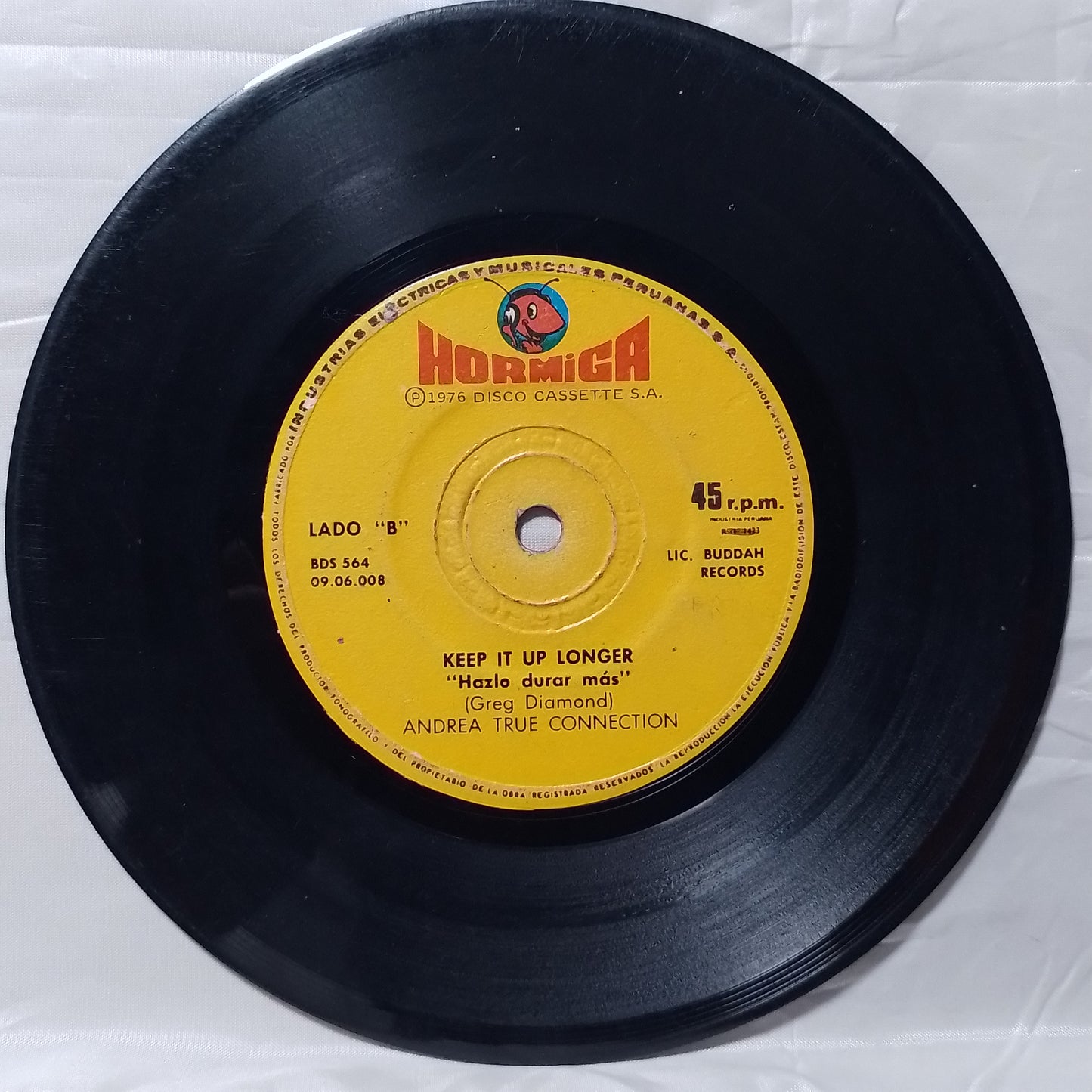 single 7" Andrea True Connection New York You Got Me Dancing / keep it up longer made peru 1976 funk soul pop