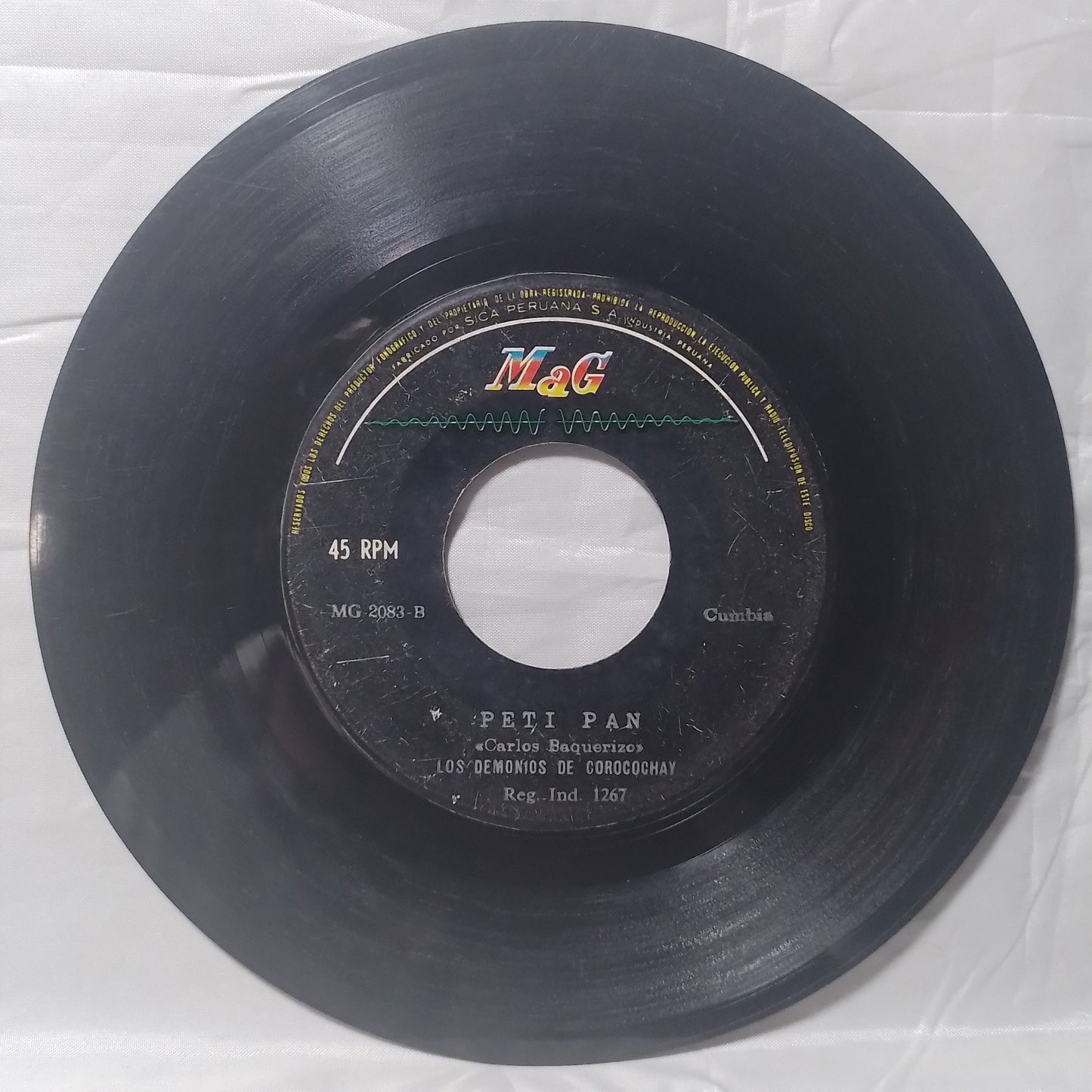 single 7" Los Demonios De Corocochay La Chichera / Peti Pan made peru 1967 latin Cumbia