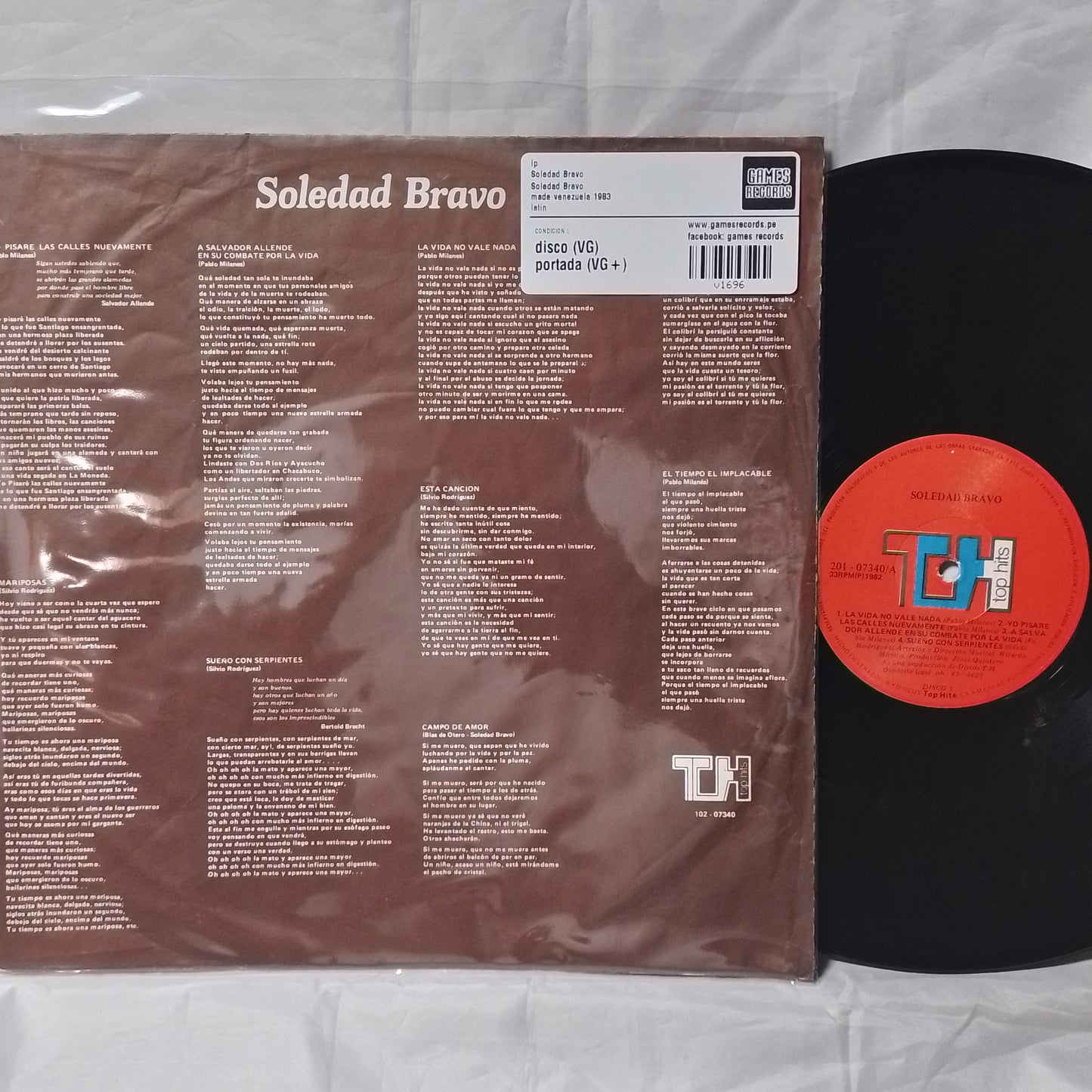 lp Soledad Bravo Soledad Bravo made venezuela 1983 latin