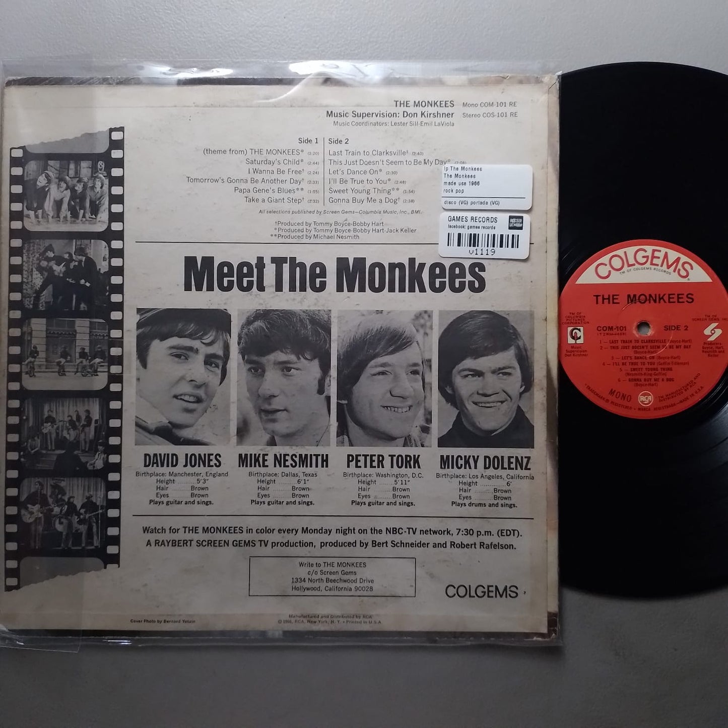 lp The Monkees The Monkees made usa 1966 rock pop