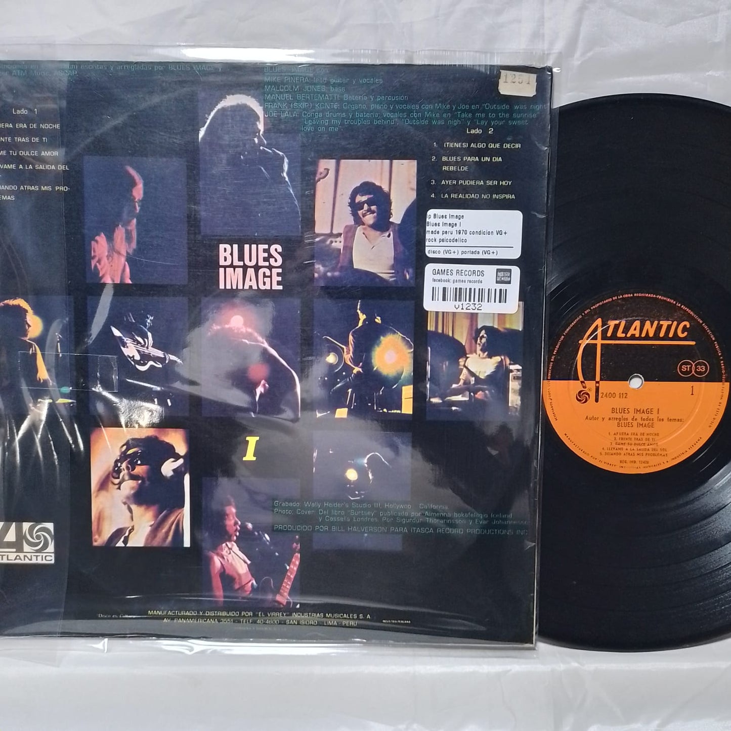 lp Blues Image Blues Image I made peru 1970 condicion VG+ rock psicodelico